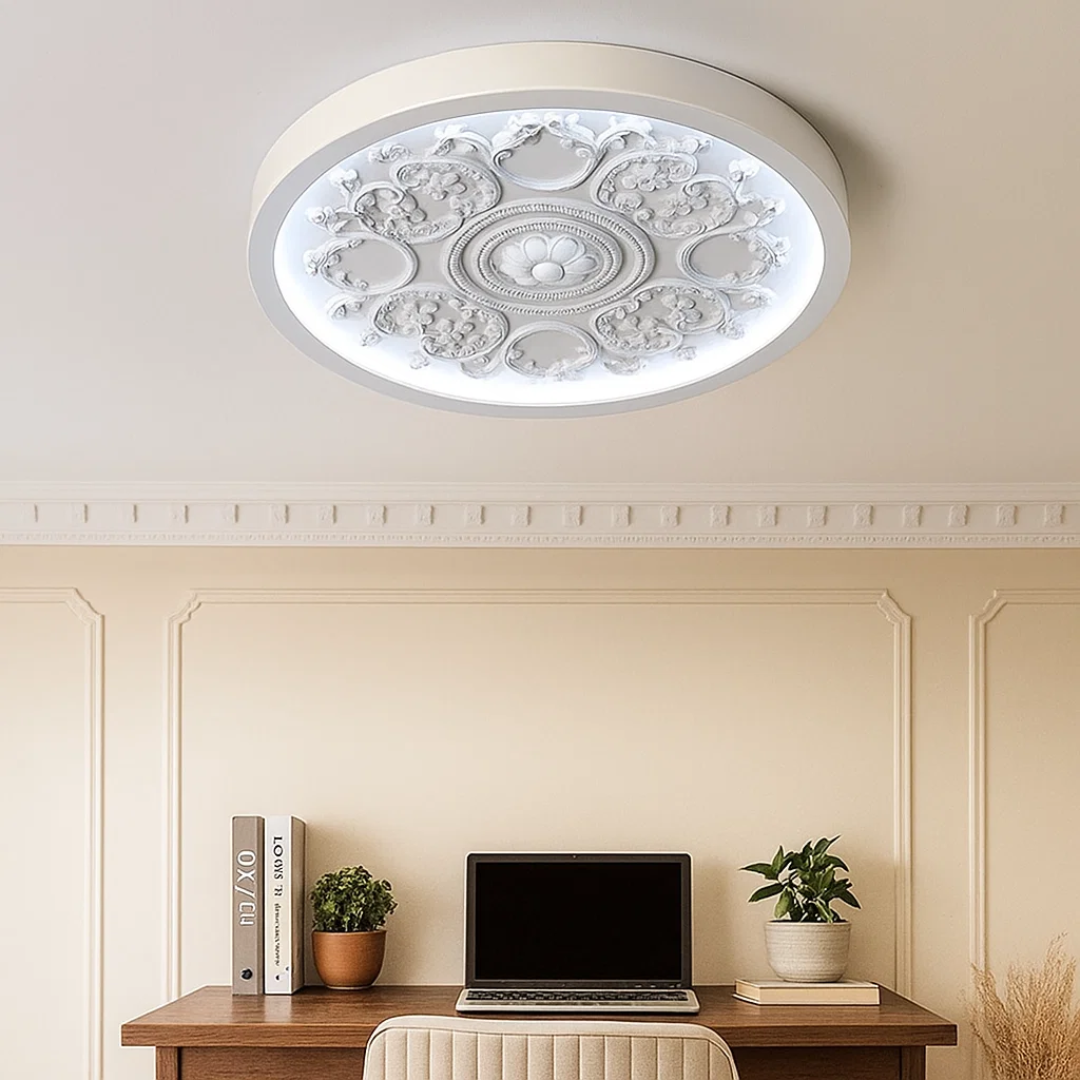 LumaResin | Ceiling Light – Dimmable Resin Design with Remote