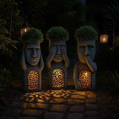 LumiTribe | Solar-Powered Garden Figures – Art Meets Light