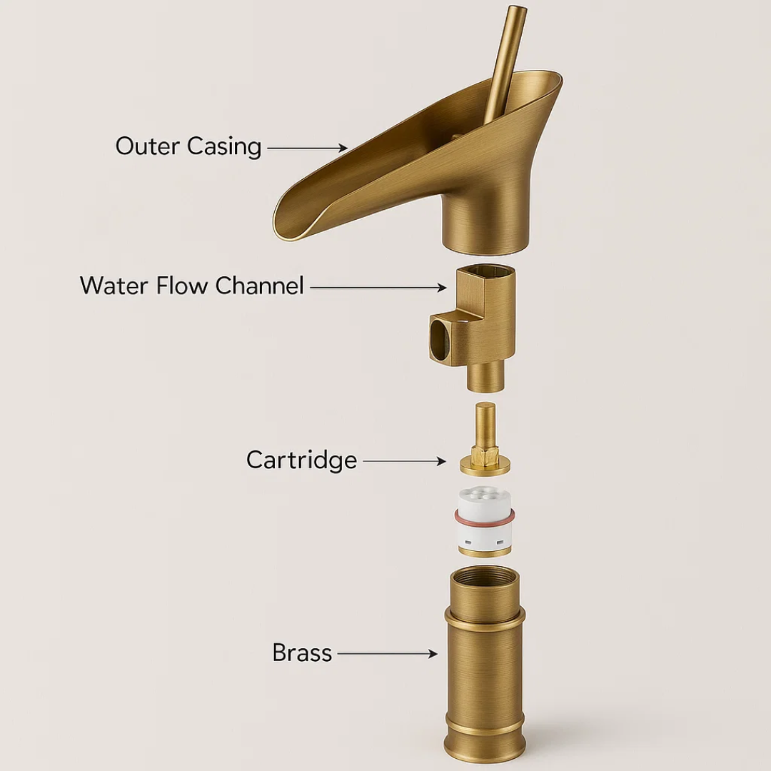 AquaCascade | Waterfall Tap – Spa-Inspired Calm for Your Bathroom