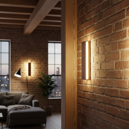 WoodAura | Wall Lamp – Natural Wood Design with Warm LED Glow