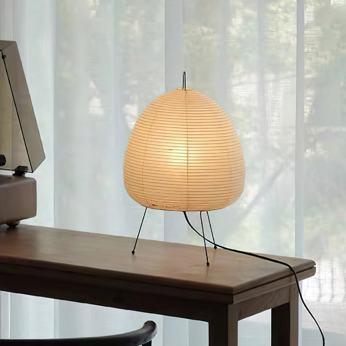 Akari - Elegant Table Lamp for Living Room & Bedroom | Mulberry Paper Design