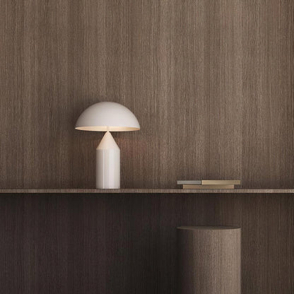Atollo Table Lamp - Geometric Metal Design for Bedside & Desk Use, Multiple Colors
