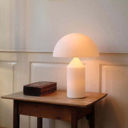 Atollo Table Lamp - Geometric Metal Design for Bedside & Desk Use, Multiple Colors