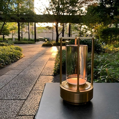 CrystalAura | Wireless Table Lamp – Warm Ambient Designer Glow
