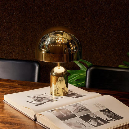 Brulee - Modern Portable Table Lamp with Integrated LED & USB Port, Gold