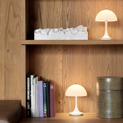 AuroLume | Cordless Mushroom Lamp – Warm LED Glow & Scandinavian Design