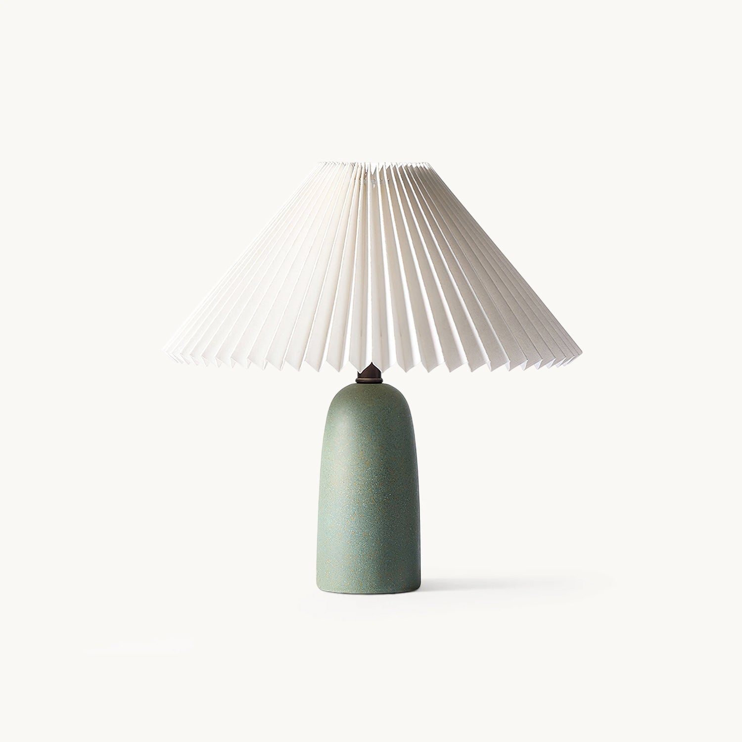 Elegant Ceramic Table Lamp - Stylish Pleated Shade for Bedside & Desk