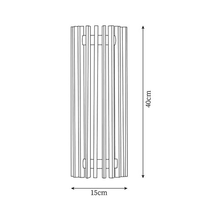Elegant Walnut Wall Sconce - Integrated LED Wall Lamp for Cozy Ambiance