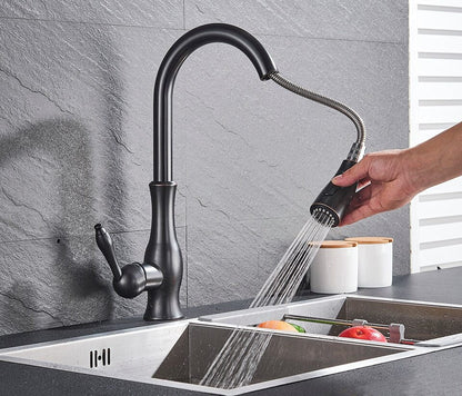 StreamFlex | Pull-Out Kitchen Tap – Modern Flexibility & Sleek Design