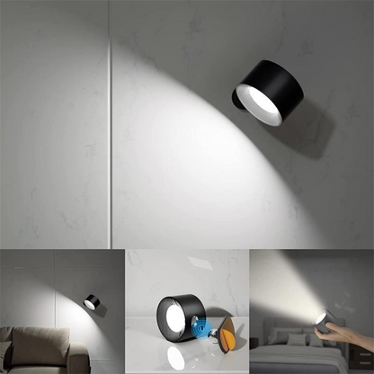 AuraFlex | Glow Wireless Wall Lamp – 360° Touch LED Lighting