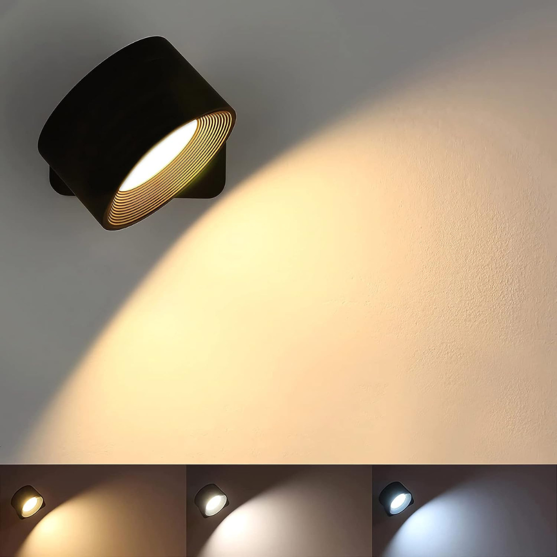 AuraFlex | Glow Wireless Wall Lamp – 360° Touch LED Lighting