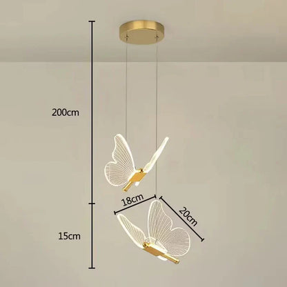 LustraAir | LED Ceiling Light – Elegant Wings and Serene Light