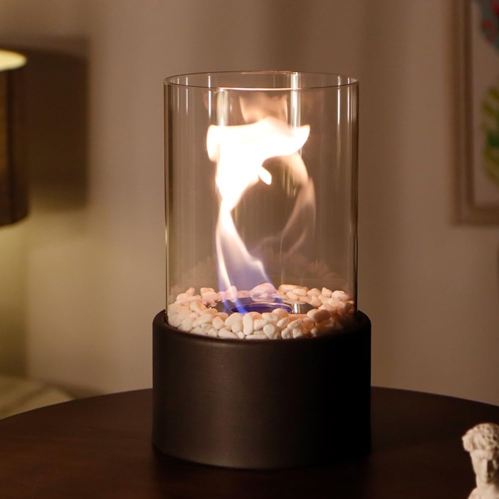 EmberLuxe Table Fireplace – Smoke-Free Bioethanol Indoor Flame