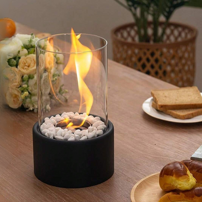 EmberLuxe Table Fireplace – Smoke-Free Bioethanol Indoor Flame