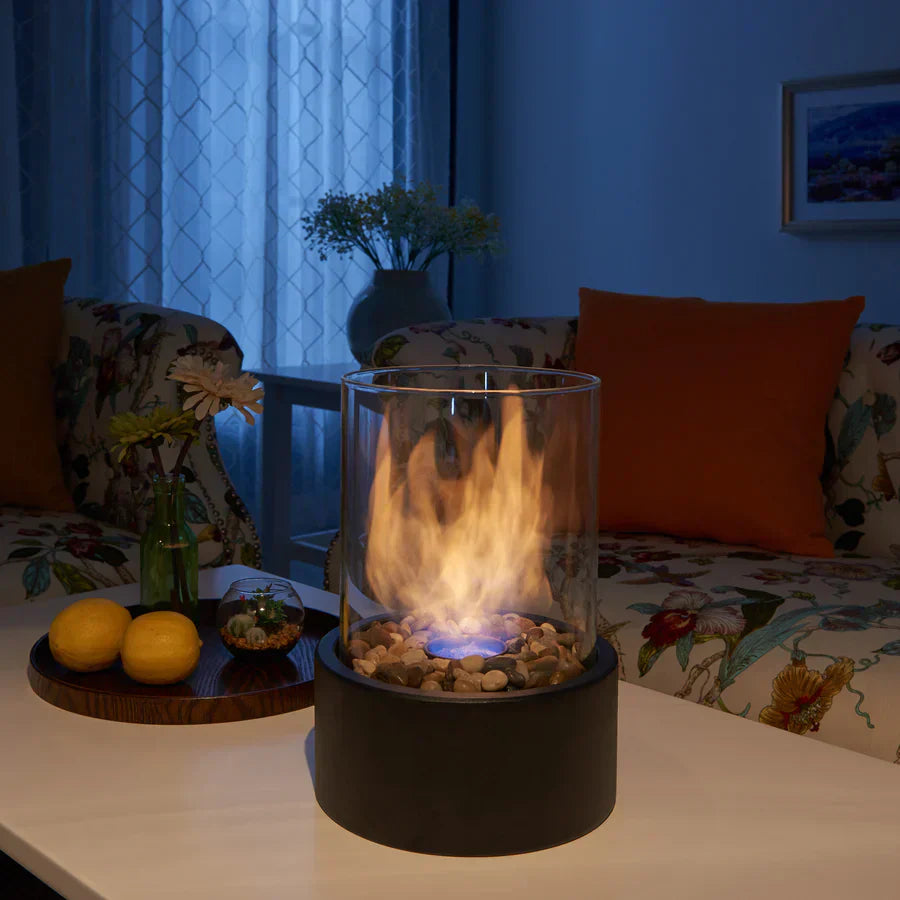 EmberLuxe Table Fireplace – Smoke-Free Bioethanol Indoor Flame