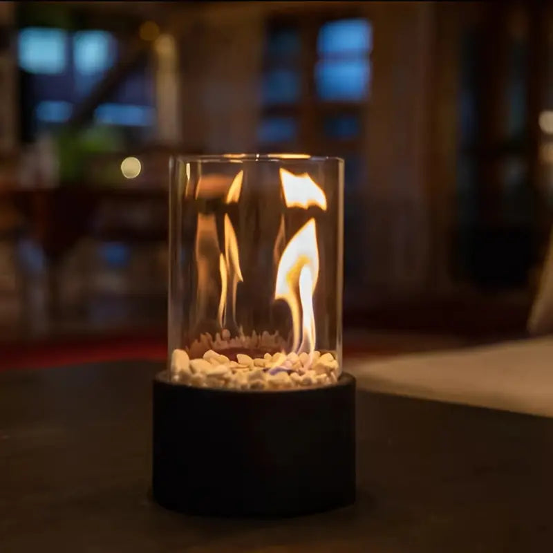 EmberLuxe Table Fireplace – Smoke-Free Bioethanol Indoor Flame