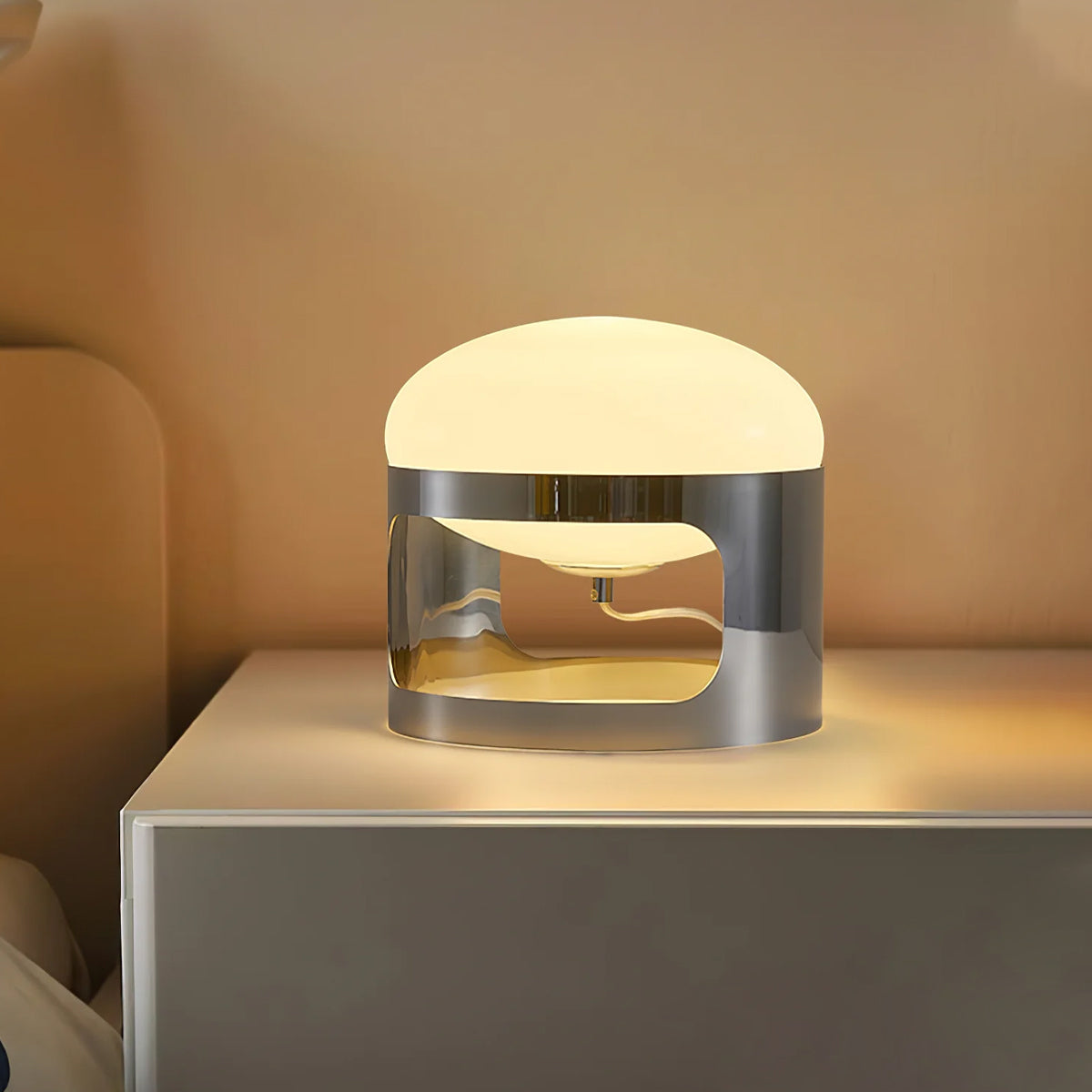 KD27 Chrome Table Lamp - Elegant Bedside or Desk Lamp for Modern Decor