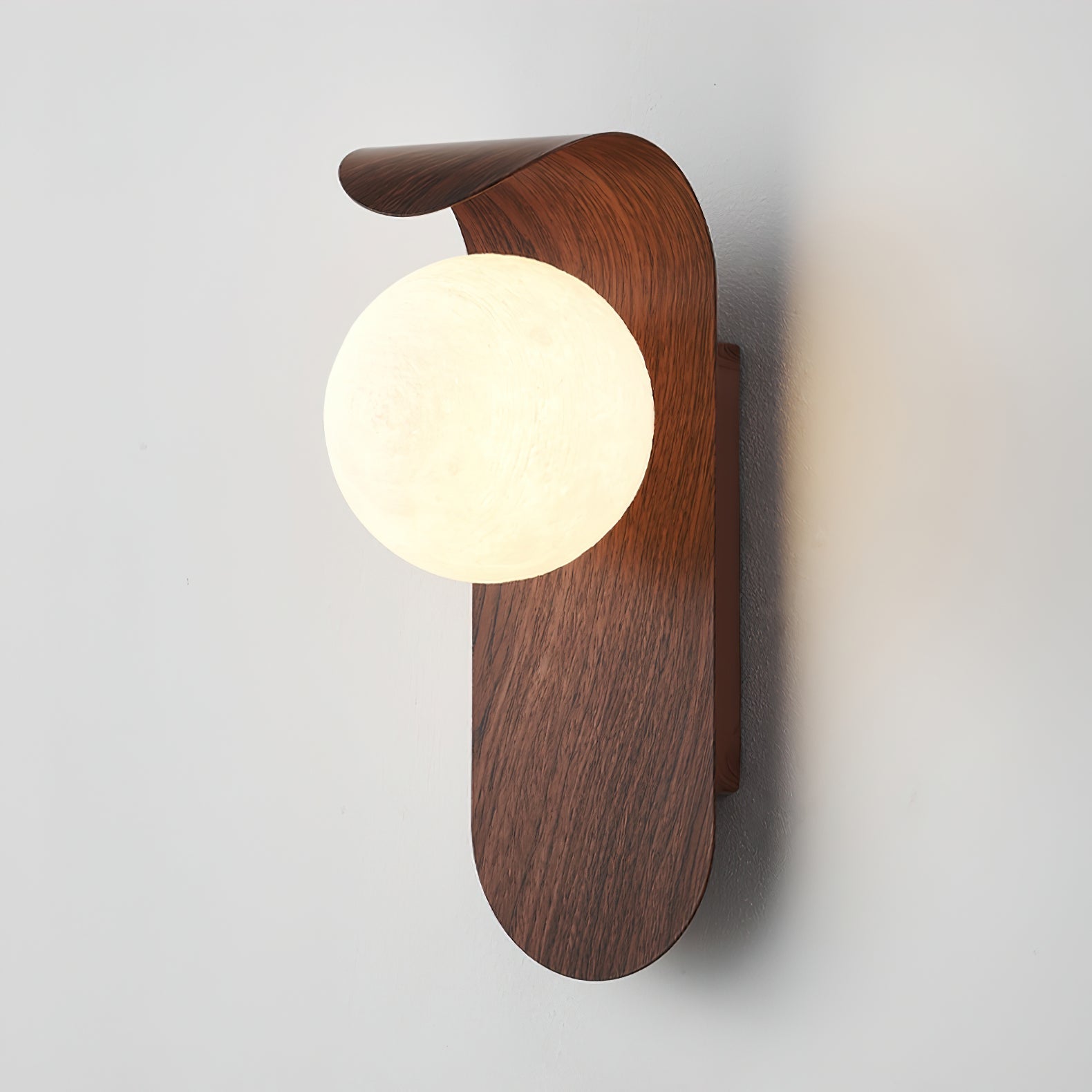 Modern Frosted Acrylic Globe Wall Lamp - Damp Rated Sconce for Indoor/Outdoor Use
