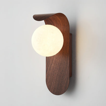 Modern Frosted Acrylic Globe Wall Lamp - Damp Rated Sconce for Indoor/Outdoor Use