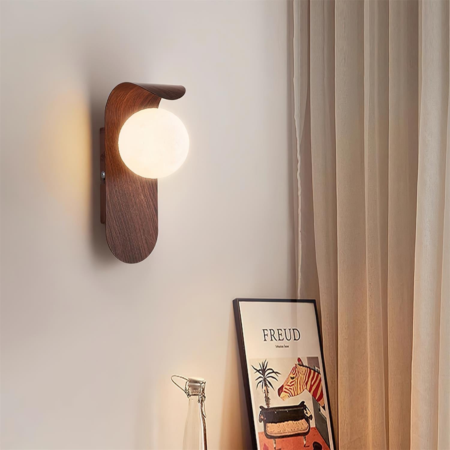 Modern Frosted Acrylic Globe Wall Lamp - Damp Rated Sconce for Indoor/Outdoor Use