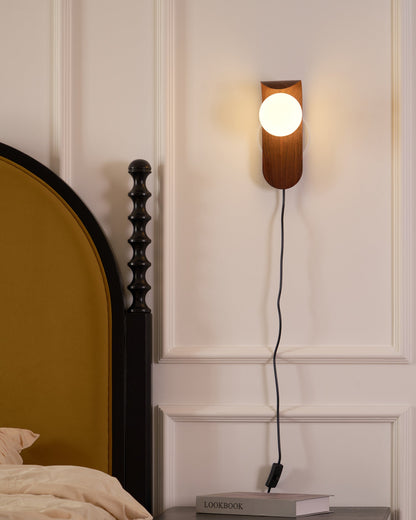 Modern Frosted Acrylic Globe Wall Lamp - Damp Rated Sconce for Indoor/Outdoor Use