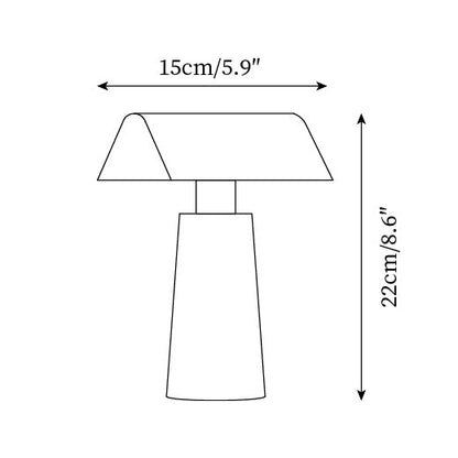 Modern Lacquered Steel Table Lamp with Three-Color LED & USB Port - Versatile Desk & Bedside Lamp