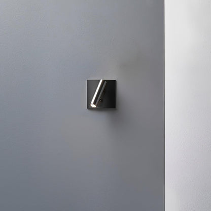 Modern Micro Square Switched Wall Sconce - Integrated LED Indoor Lighting