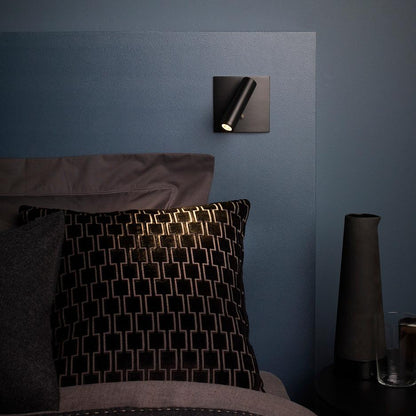 Modern Micro Square Switched Wall Sconce - Integrated LED Indoor Lighting