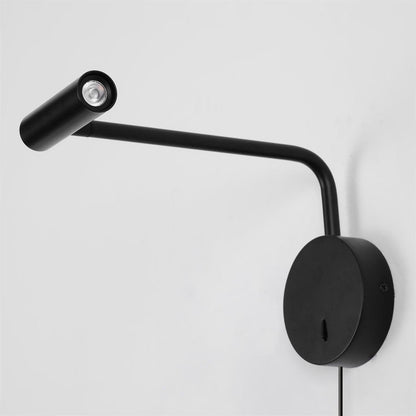 Modern Plug-In Wall Lamp - Adjustable LED Wall Sconce Lighting in Multiple Finishes