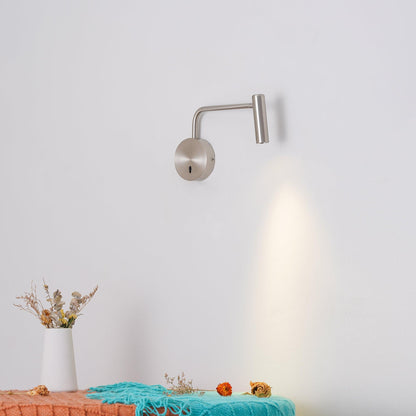 Modern Plug-In Wall Lamp - Adjustable LED Wall Sconce Lighting in Multiple Finishes