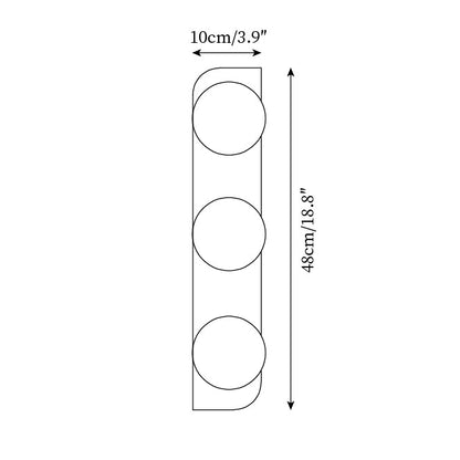 Neptune Travertine Wall Lamp - Minimalist Natural Stone Sconce Light for Bathroom & Interior Decor
