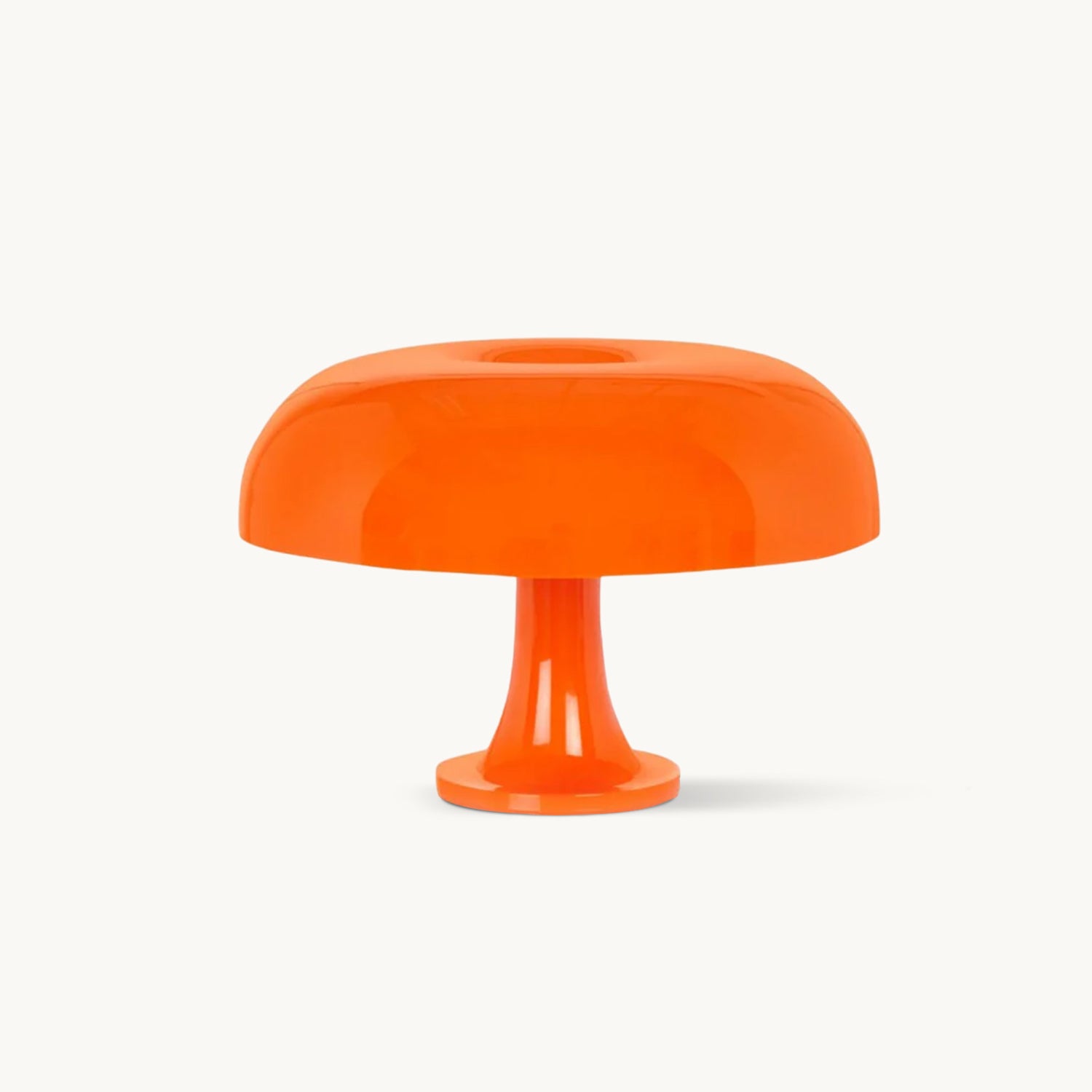 Nesso Modern Table Lamp - Iconic ABS Design in Orange and White for Living Room or Bedroom