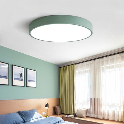 AuraRing | Round Ceiling Light – Soft Pastel LED Glow
