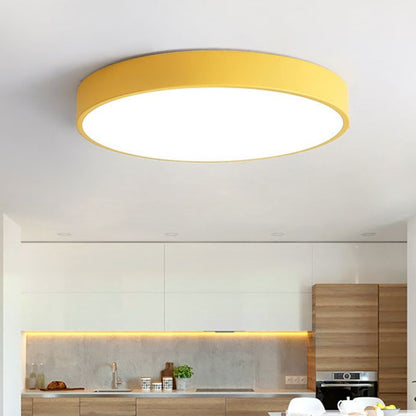 AuraRing | Round Ceiling Light – Soft Pastel LED Glow
