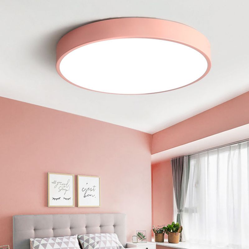 AuraRing | Round Ceiling Light – Soft Pastel LED Glow