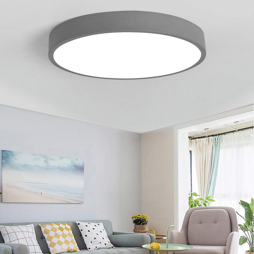 AuraRing | Round Ceiling Light – Soft Pastel LED Glow