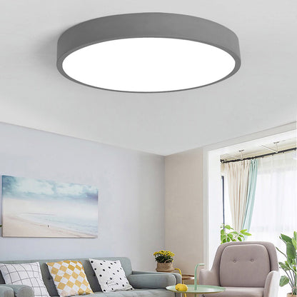 AuraRing | Round Ceiling Light – Soft Pastel LED Glow
