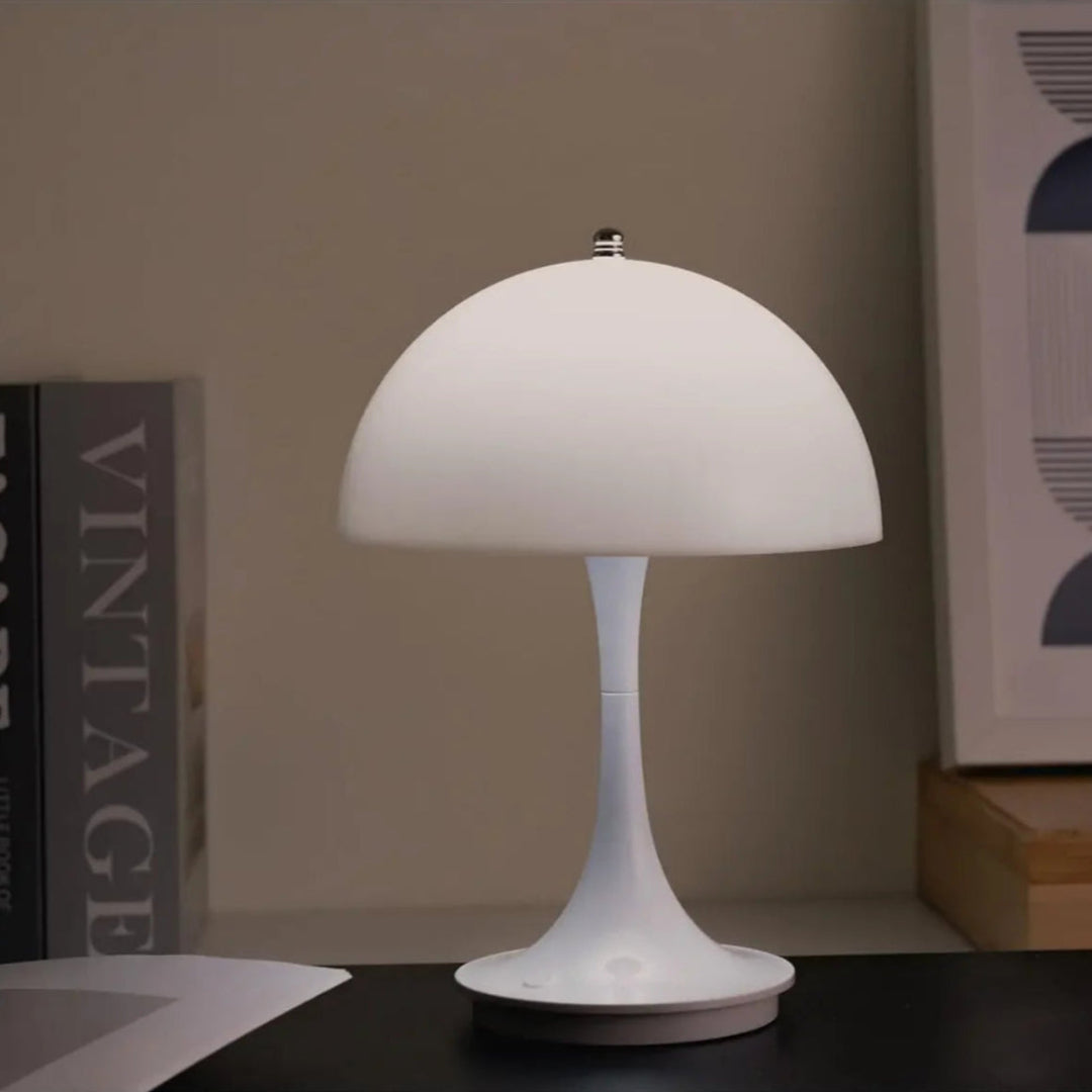 AuroLume | Cordless Mushroom Lamp – Warm LED Glow & Scandinavian Design