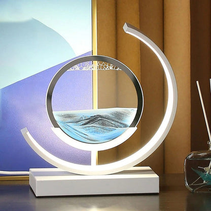 DuneGlow | Sand Lamp – Soothing Rotating Sand Art
