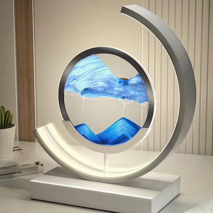 DuneGlow | Sand Lamp – Soothing Rotating Sand Art