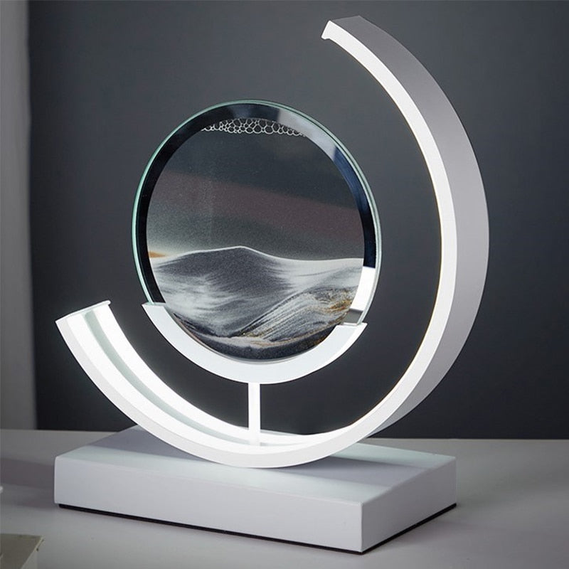 DuneGlow | Sand Lamp – Soothing Rotating Sand Art