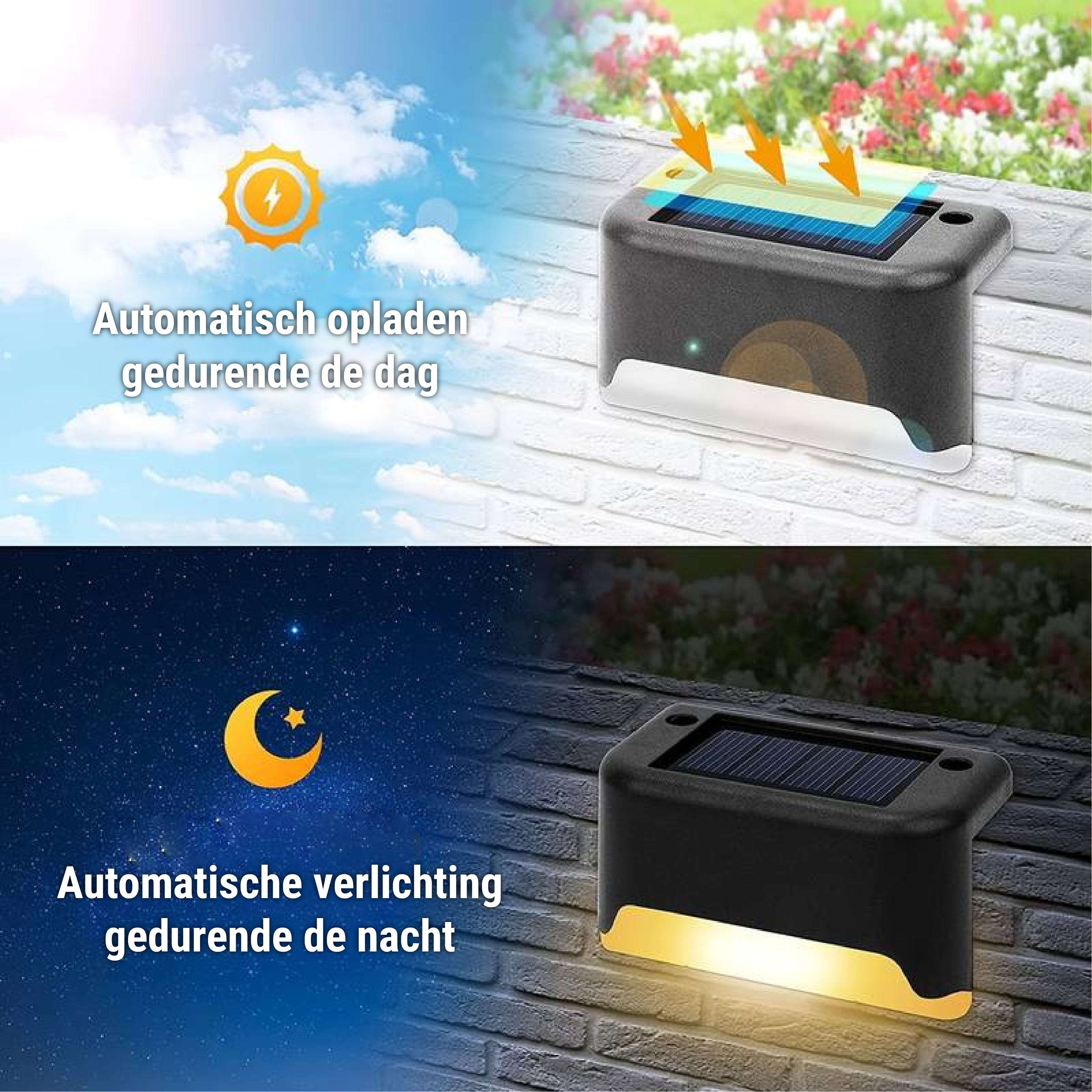 LumaFern | Solar Wall Lamp – Automatic Dusk-to-Dawn Glow