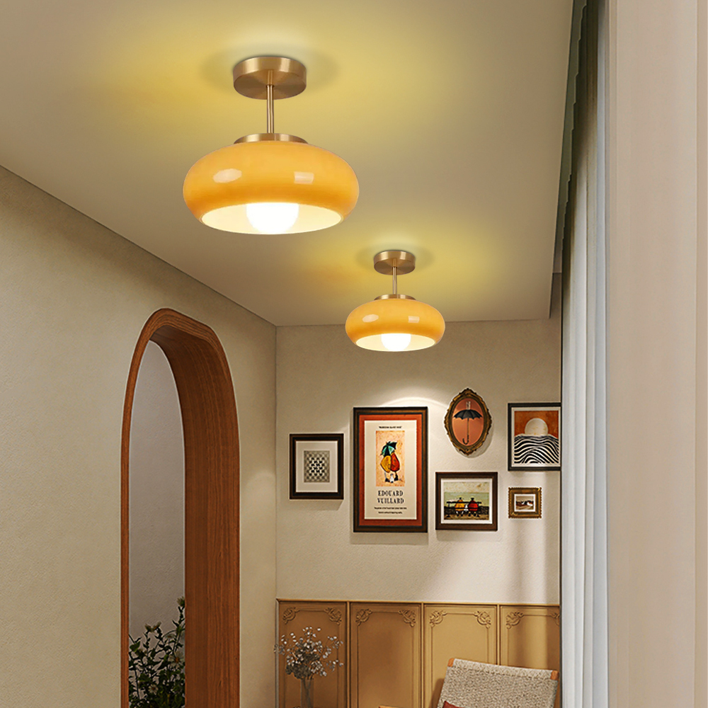 AmberVelo | Ceiling Lamp – Warm Elegant Amber Glow