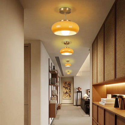 AmberVelo | Ceiling Lamp – Warm Elegant Amber Glow